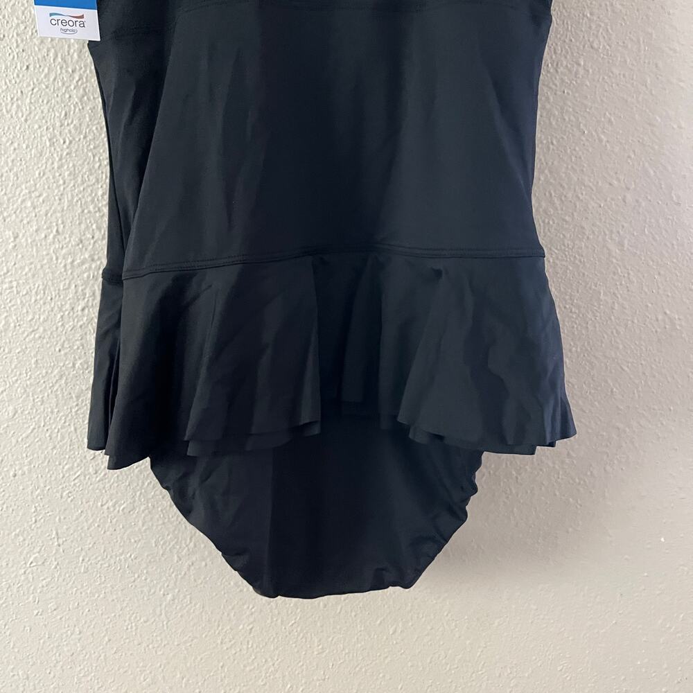 NEW Lands' End Women's Sculpting Suit Ruffle Bandeau One Piece Swimsuit - Picture 9 of 12